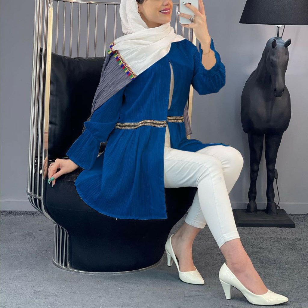 مانتو عروسکی کمر طلایی کراش