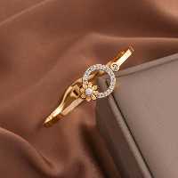 بنگل دایره و گل نگینی جدید استیل