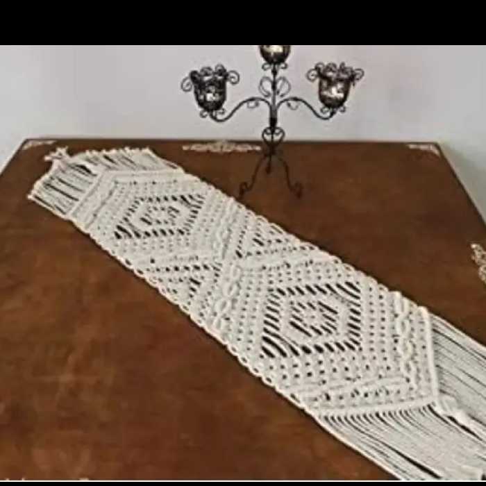 رانر و رومیزی مکرومه بافی 