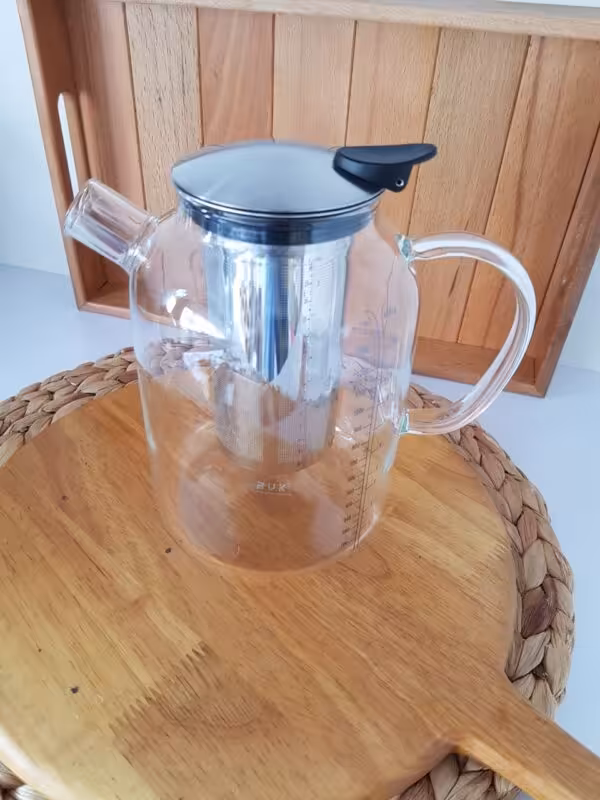 قوری پیرکس 1400 سی سی دسته شفاف BVK