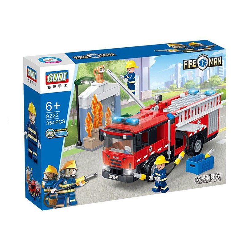 لگو ماشین آتش نشانی شهری و مینی فیگور آتشنشان 354 تکه مدل 9222