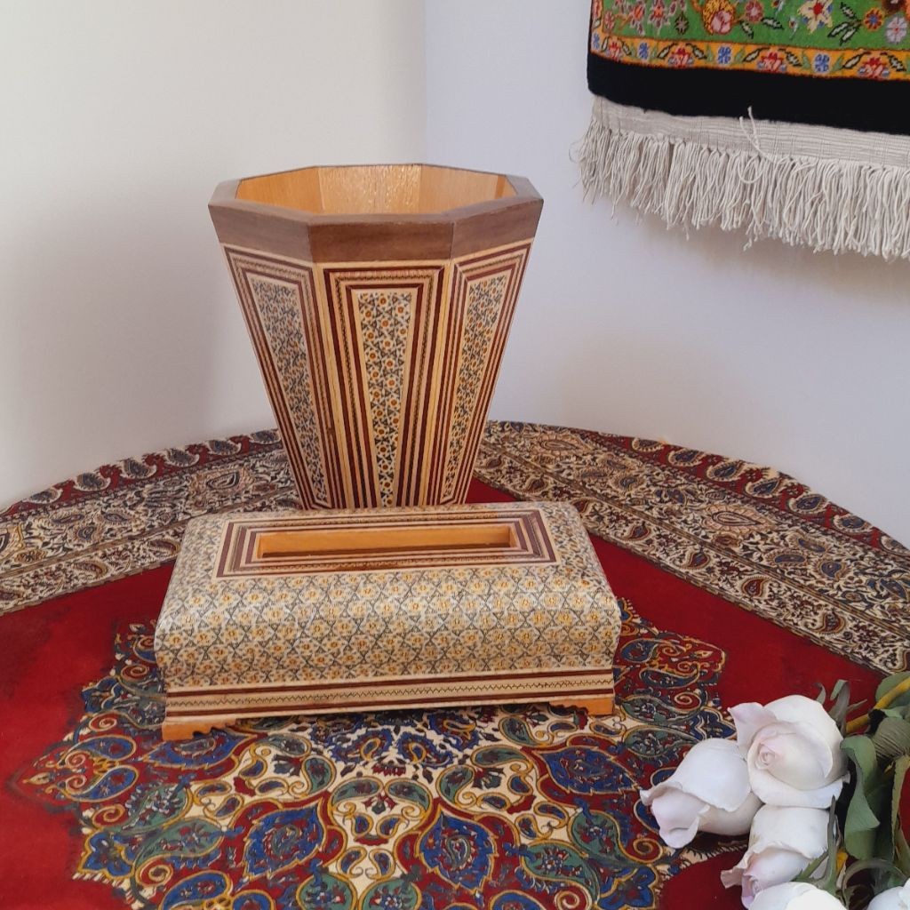 سطل و جادستمال خاتم نقطه دار