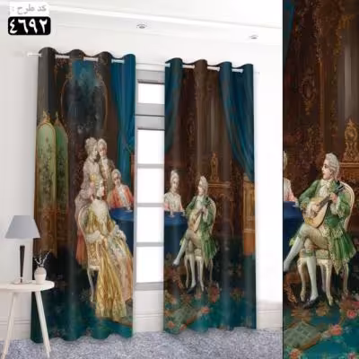 پرده تصویری طرح نقاشی کلاسیک