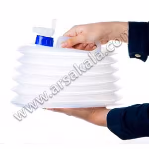 گالن آب تاشو 10 لیتری شیردار مسافرتی