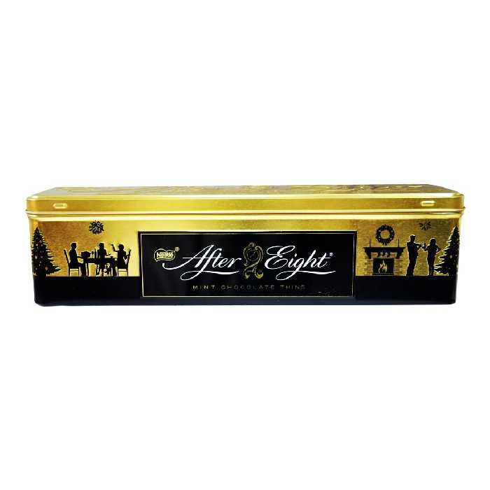 شکلات تلخ مغز نعنا جعبه فلزی 400 گرم افتر ایت - after eight