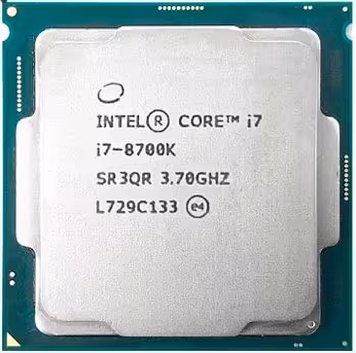 پردازنده تری اینتل مدل Core i7-8700K با فرکانس 3.7 گیگاهرتز
