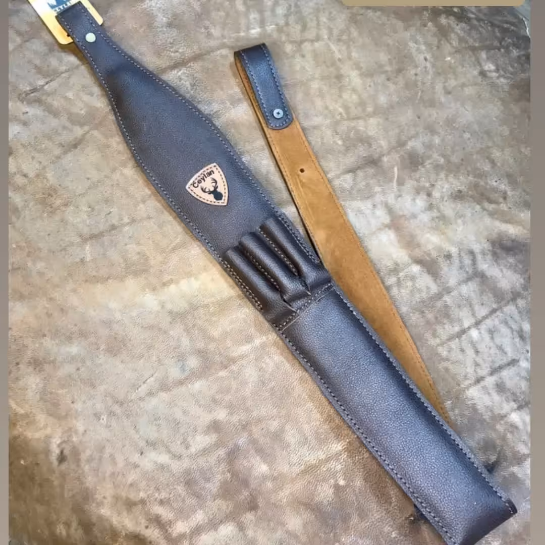 بند سلاح گلوله زنی  چرم طبیعی ساخت ترکیه  کیفیت عالی  