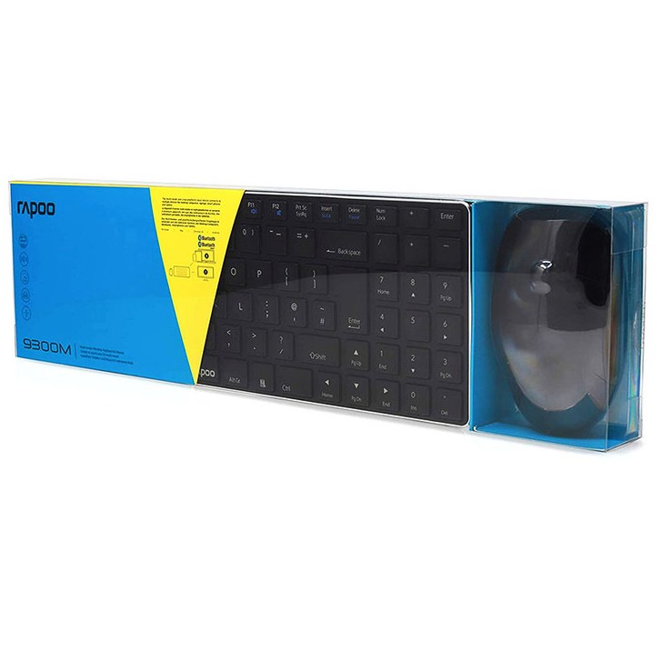 کیبورد و ماوس رپو مدل Rapoo Keyboard Mouse Blade Ultra Slim US Layout 9300M