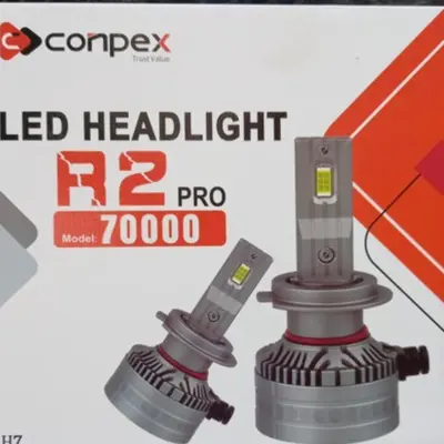 هدلایت R2 conpex کانپکس پایه H4 دارای کنباس محصول 2023 دو کنتاکت 