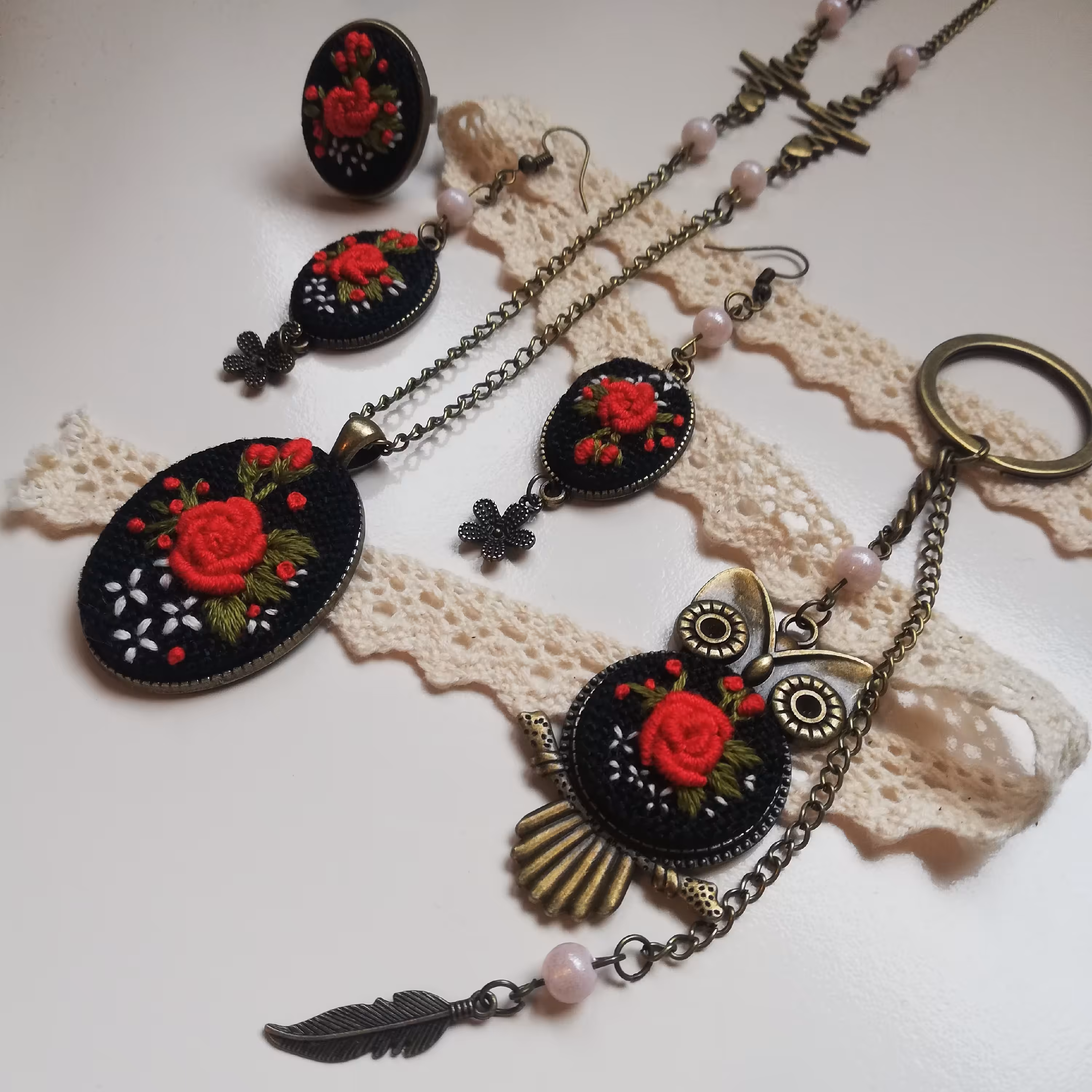 سرویس گلدوزی شده بادست کد 108