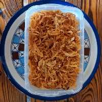 پیاز داغ خلالی 300 گرمی  مزرعه گردشگری کشاورزی تاجر سریزدی