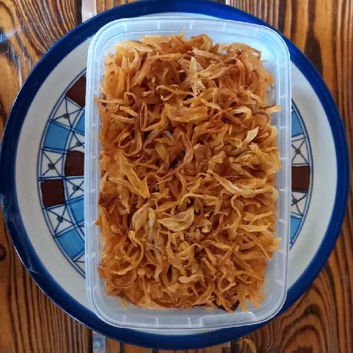 پیاز داغ خلالی 300 گرمی  مزرعه گردشگری کشاورزی تاجر سریزدی