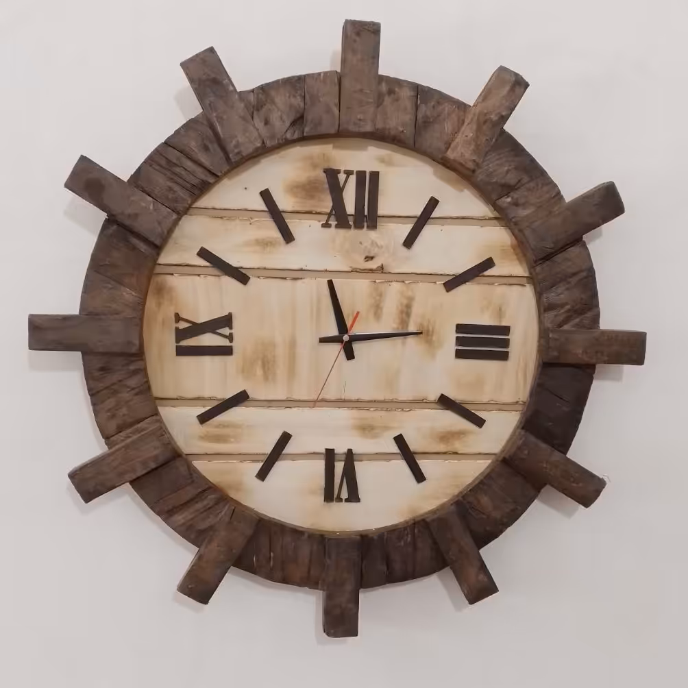 ساعت سکانی چوبی قطر 69 یادمان 