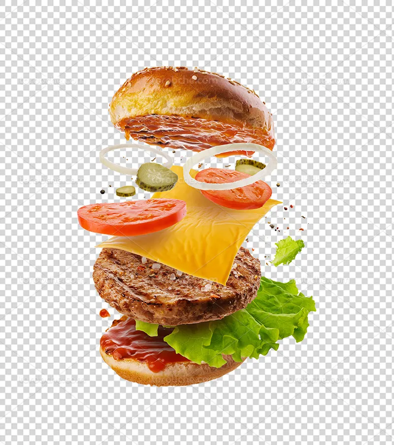 عکس PNG ساندویچ همبرگر | گرافیک با طعم تربچه
