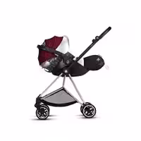 کالسکه کریر میوس سایبکس با بدنه کروم و طرح فشن قرمز رنگارنگ  2020 و کریر کریکات شو کلود زی فشن قرم رنگارنگ ز  cybex mios