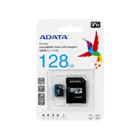 کارت حافظه microSDXC ای دیتا مدل Premier V10 A1 کلاس 10 سرعت 100MBps ظرفیت 128 گیگابایت