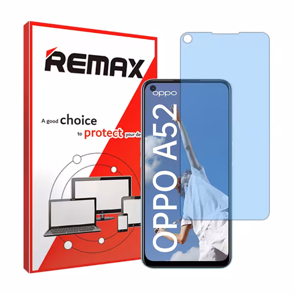 گلس اوپو A52 مدل هیدروژلی مات آنتی بلو برند ریمکس کد S