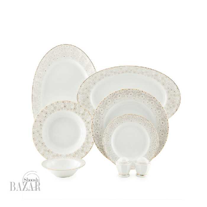 سرویس 29 پارچه چینی زرین طرح کارراگلد 6 نفره