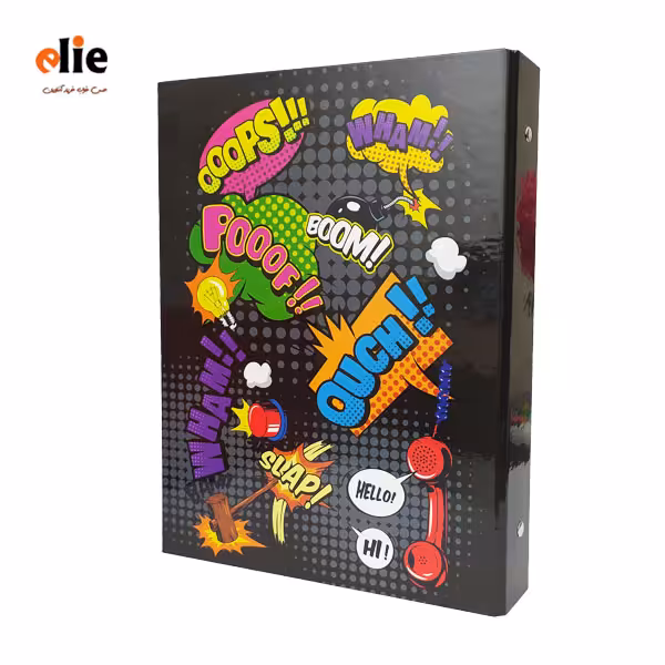 دفتر کلاسور پاپکو طرح funny جلد سخت 160 برگ