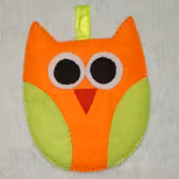 دستکش آشپزخانه چهار لایه مدل جغد نمدی