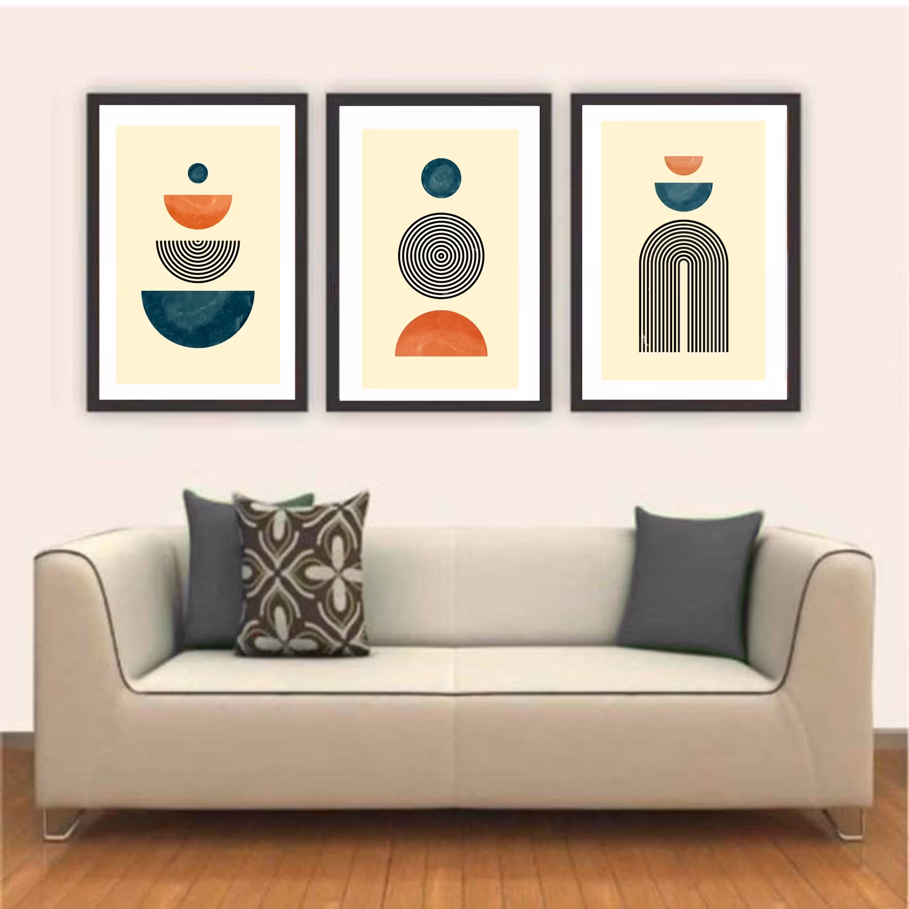 تابلو دکوراتیو طرح لایت مینیمال ... سایز 30.40