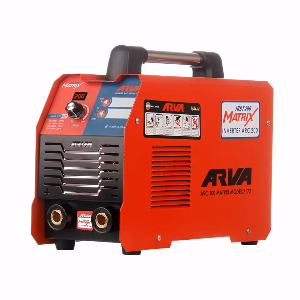 دستگاه جوش اینورتر  ماتریکس 200 آمپر  آروا  مدل 2172