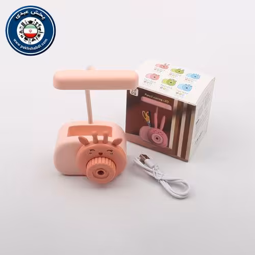 چراغ مطالعه و جا مدادی تراش دار