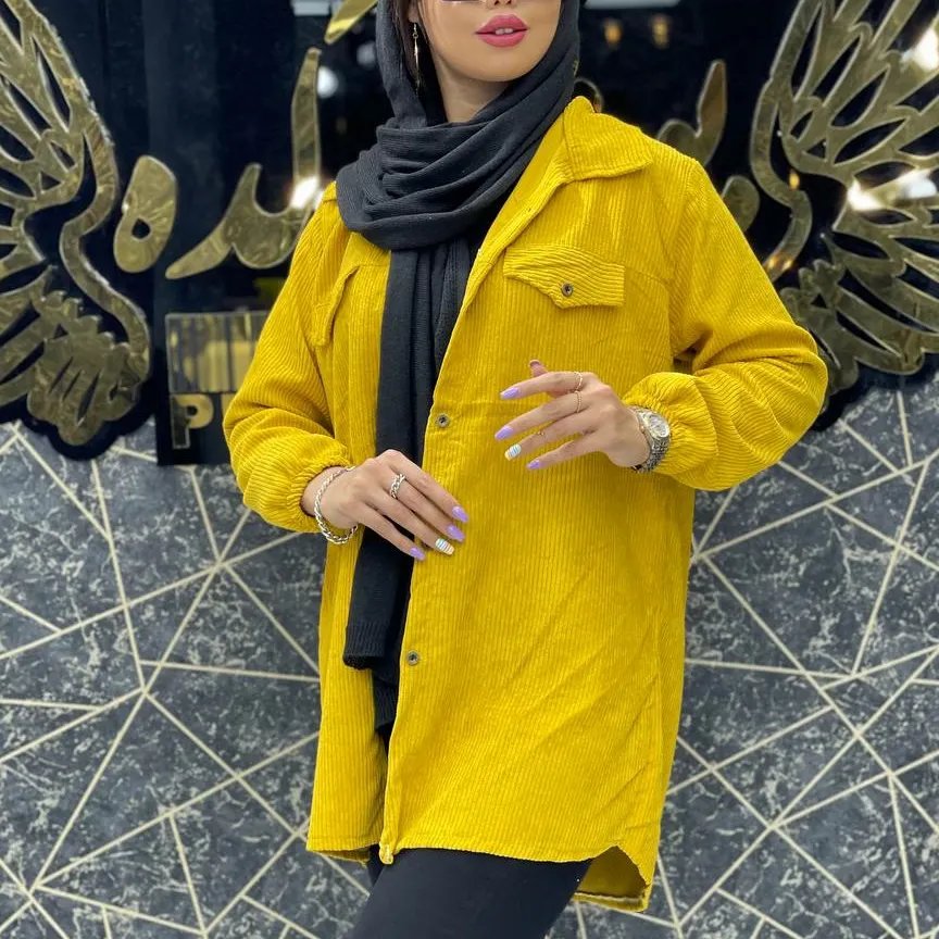 مانتو مخمل کبریتی