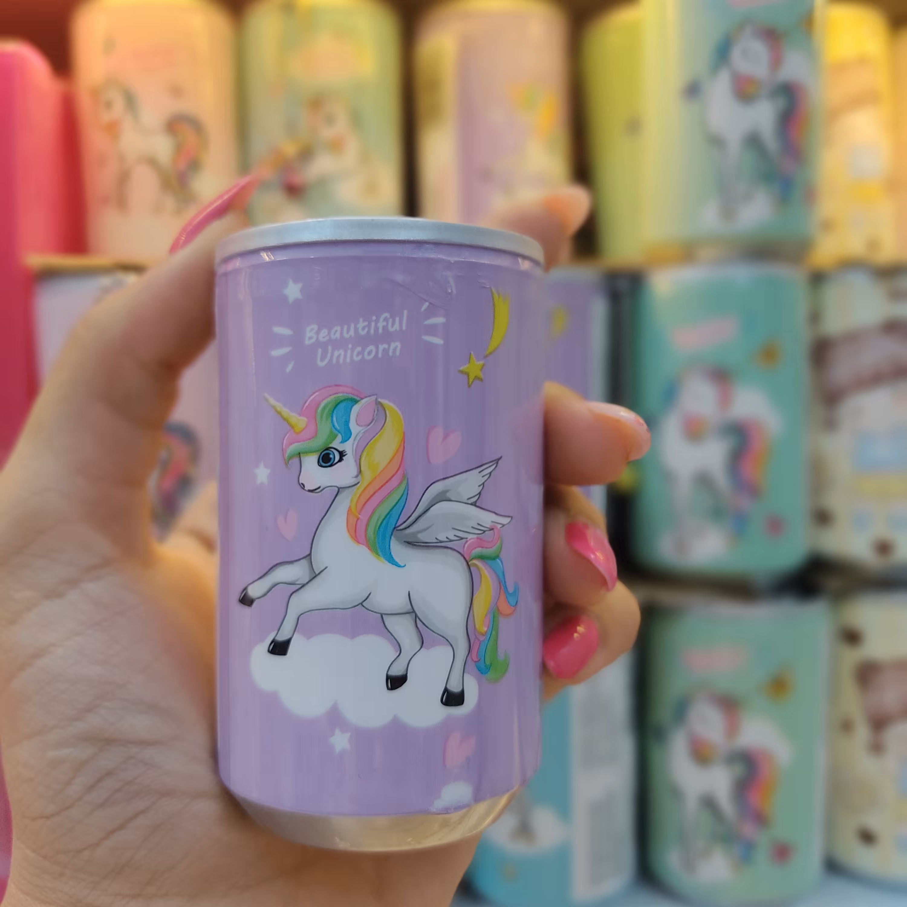 دستمال مرطوب قوطی فانتزی کیوت یونیکورن(آرایشی شین بیوتی)