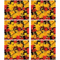 زیر بشقابی مستطیلی پارچه مخمل سایز 35 در 40 مدل U3-800 شرکت رنس