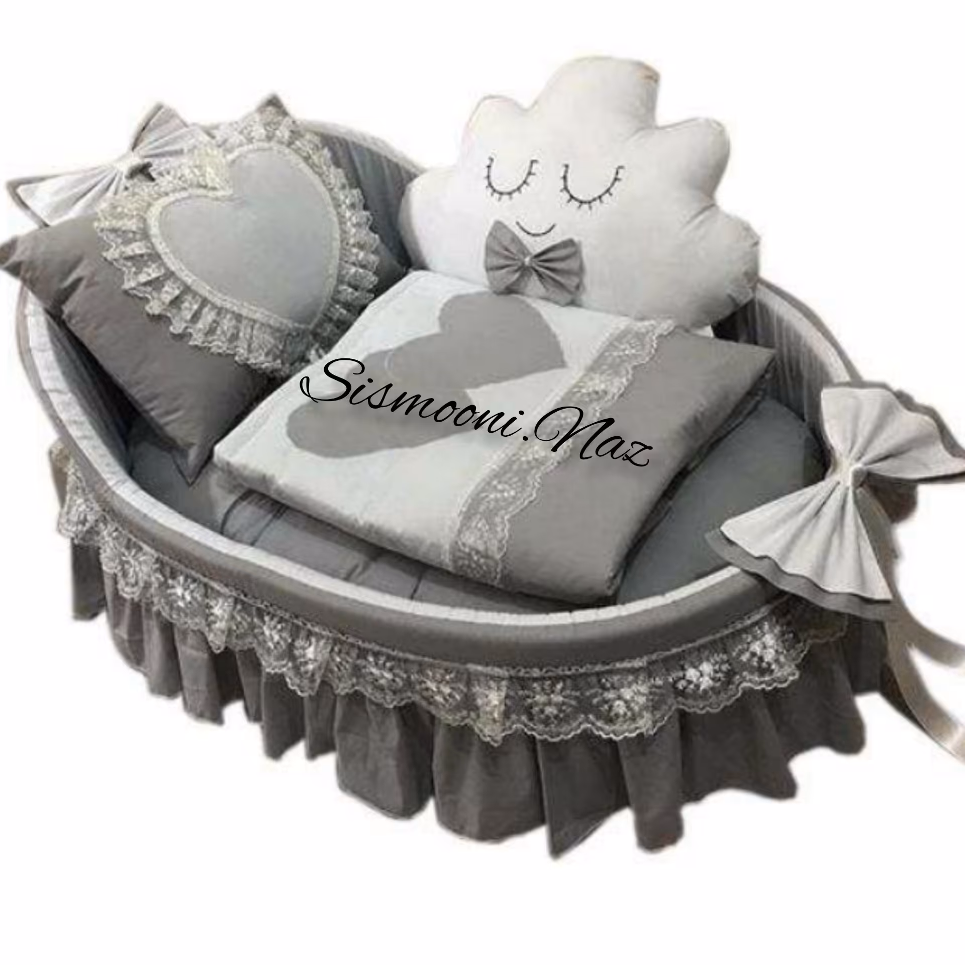 کریر نوزاد گهواره ای فانتزی حصیری (ارسال با تیپاکس)