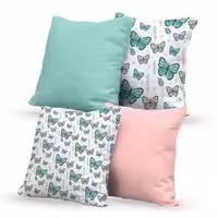 کوسن 4 عدد ست طرح پروانه