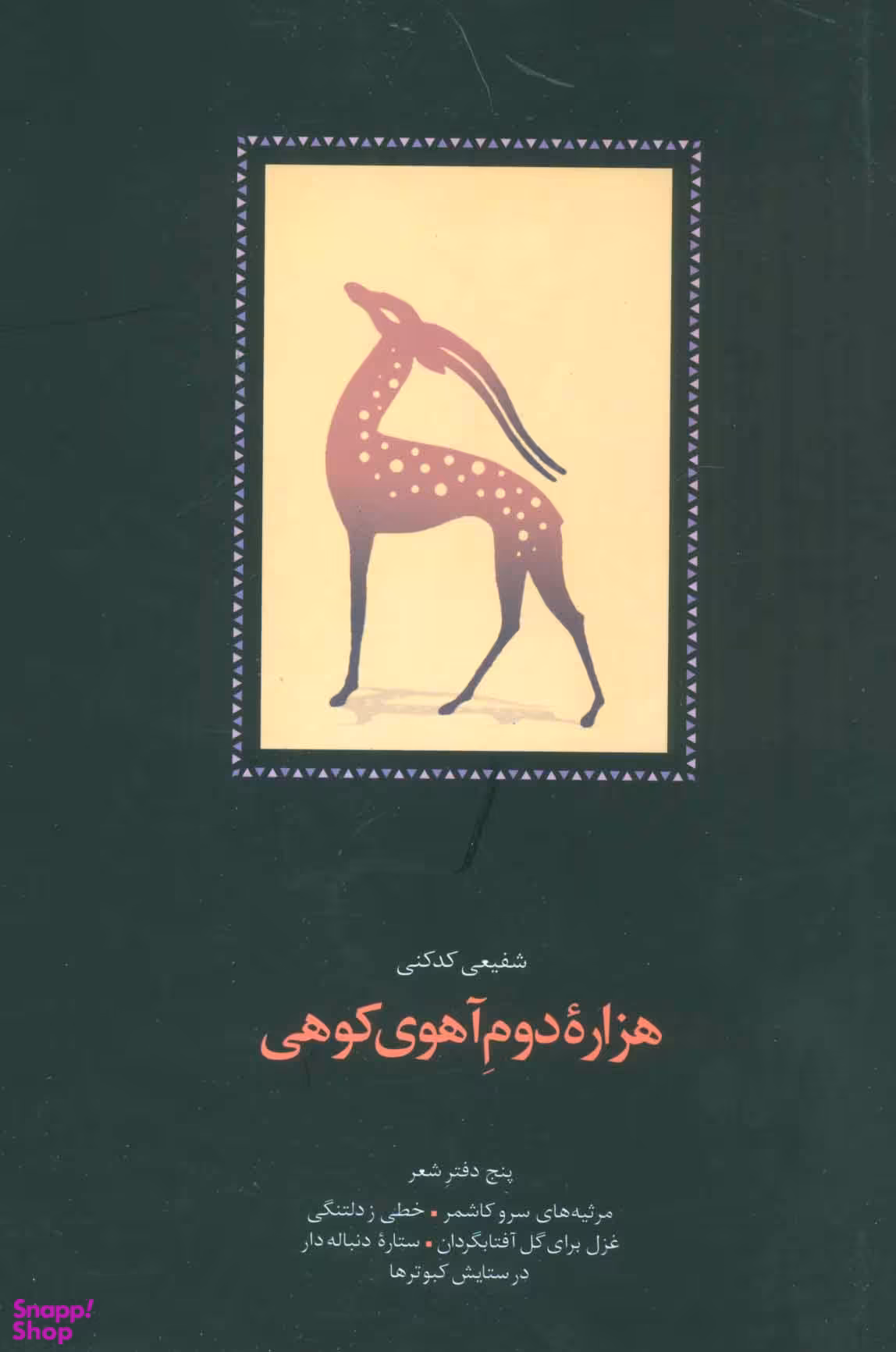 کتاب هزاره دوم آهوی کوهی اثر شفیعی کدکنی انتشارات سخن