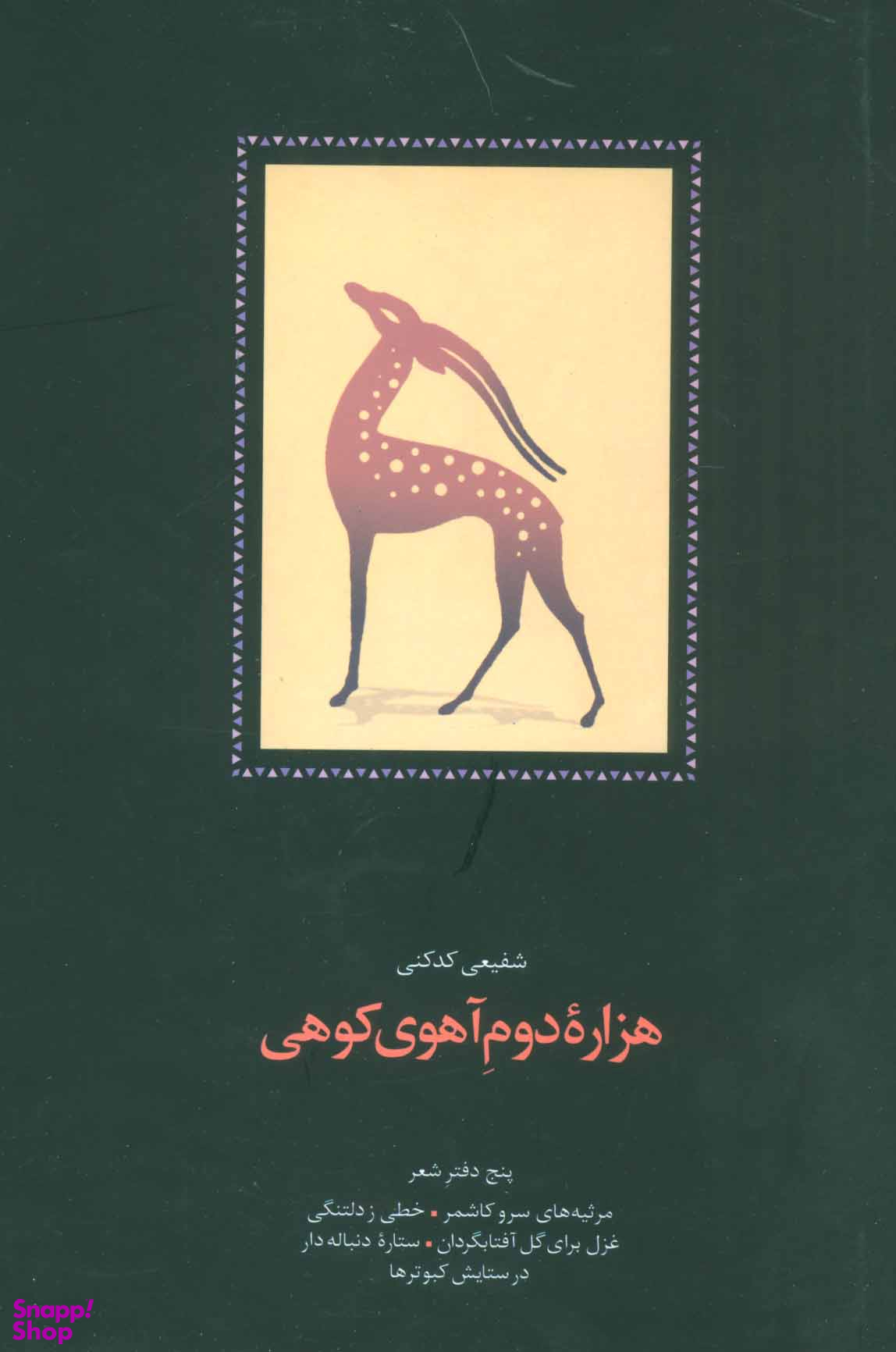 کتاب هزاره دوم آهوی کوهی اثر شفیعی کدکنی انتشارات سخن