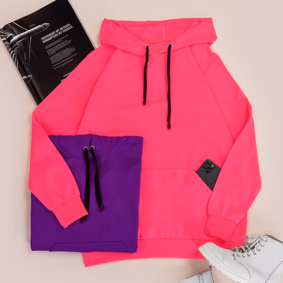 هودی زنانه و دخترانه 0019 جنس دورس توکرک و ضخیم و در سه رنگ جذاب موجود می باشد