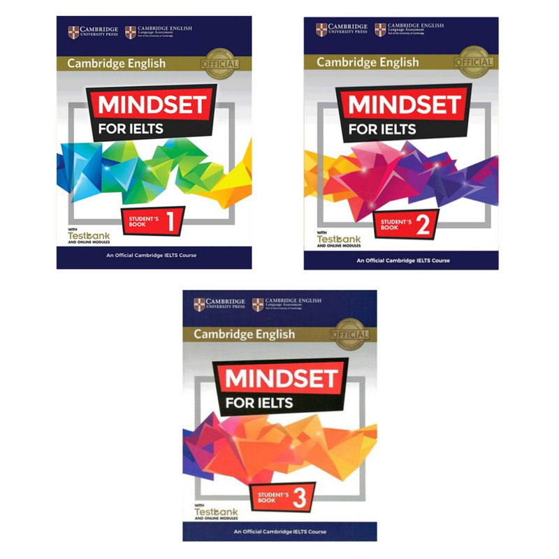کتاب Cambridge English Mindset For IELTS اثر جمعی از نویسندگان انتشارات کمبریج 3 جلدی 