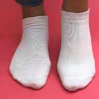 جوراب مچی سفید ساده نخی اعلا (سه جفت) فری سایز 