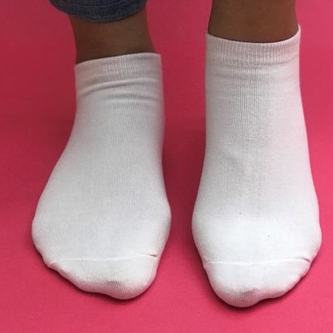 جوراب مچی سفید ساده نخی اعلا (سه جفت) فری سایز