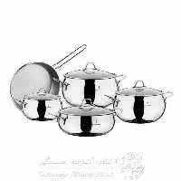 سرویس 9 پارچه استیل سوفرام مدل لینا