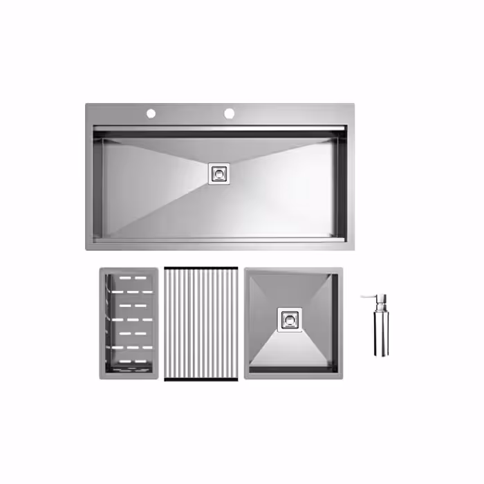 سینک باکسی bcn90 شرکت کن ( عمق لگن 23 و ضخامت ورق 1/2)