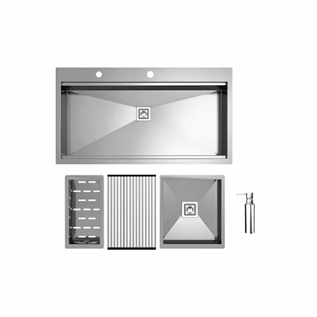 سینک باکسی bcn90 شرکت کن ( عمق لگن 23 و ضخامت ورق 1/2)