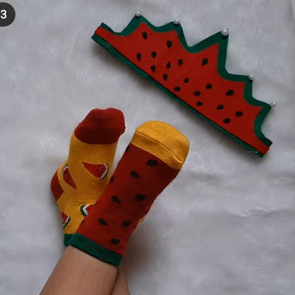 تاج هندوانه نمدی شب یلدا