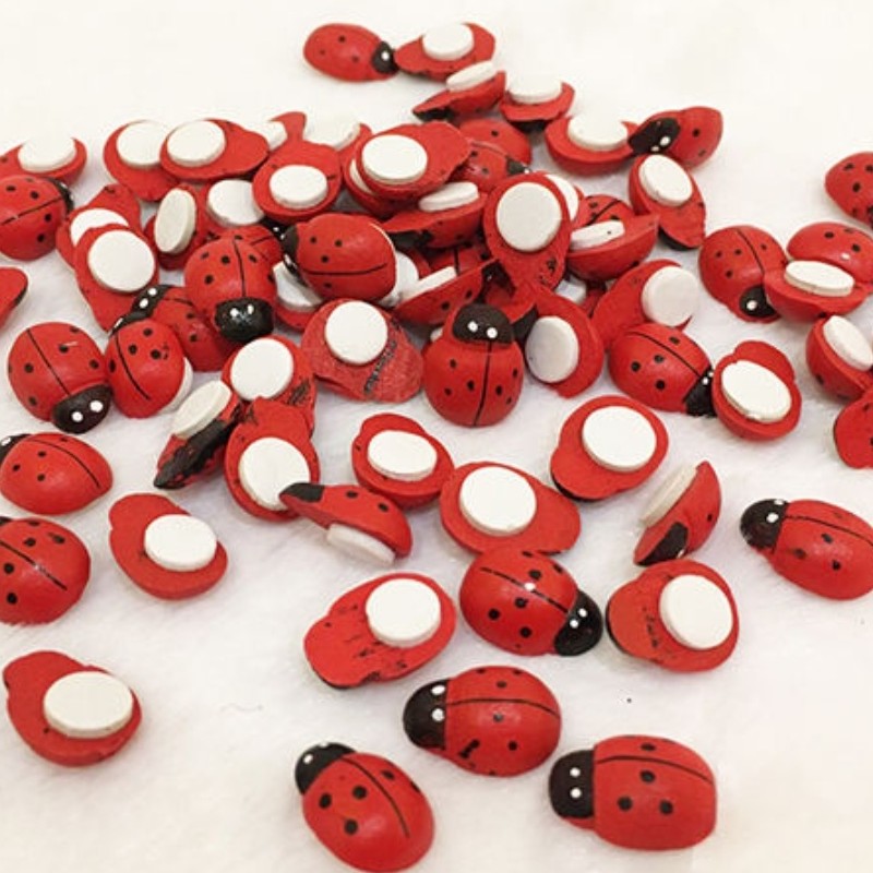 کفشدوزک چوبی تزئینی تک عددی سایز 2 