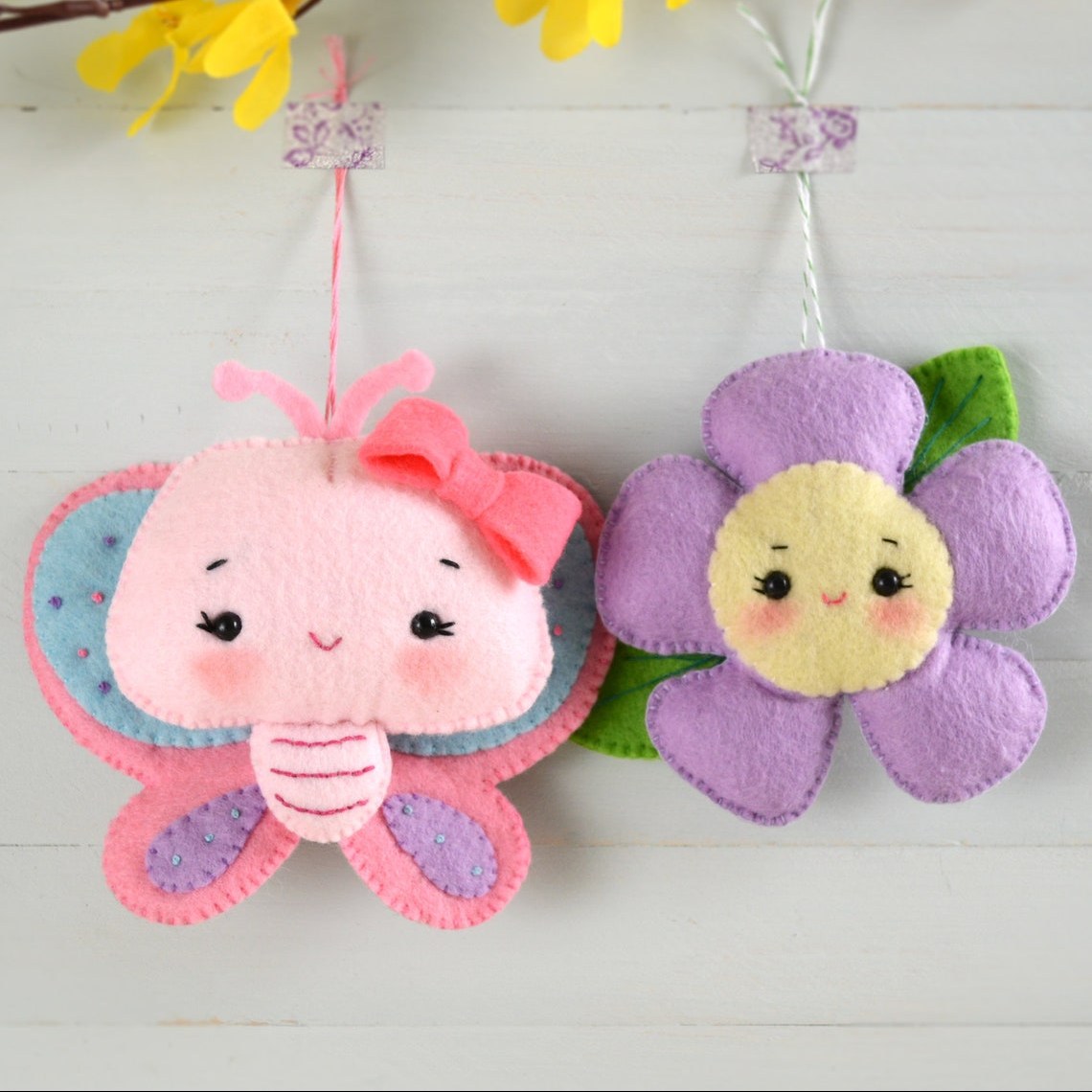 عروسک گل و پروانه