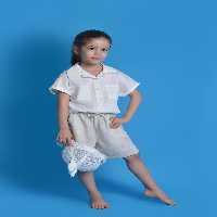 شومیز آستین کوتاه ساده دخترانه