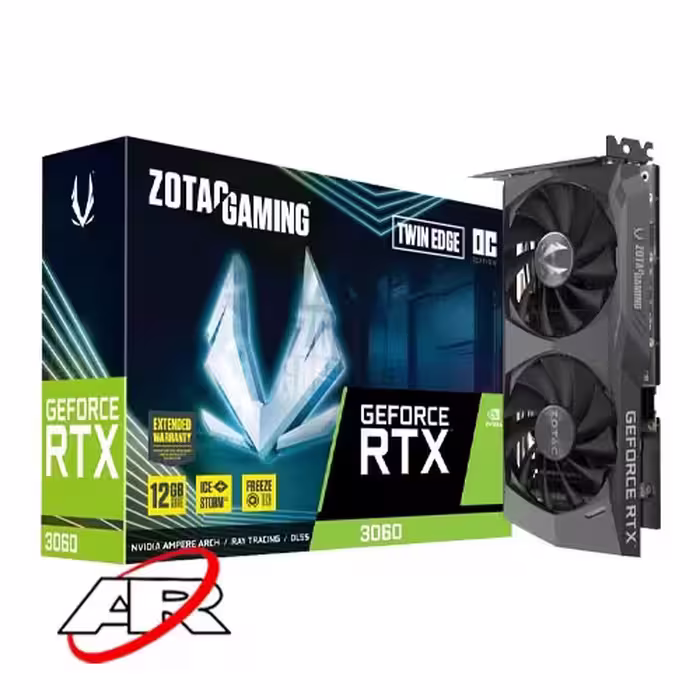 کارت گرافیک زوتک مدل RTX 3060 TWIN EDGE 12GB