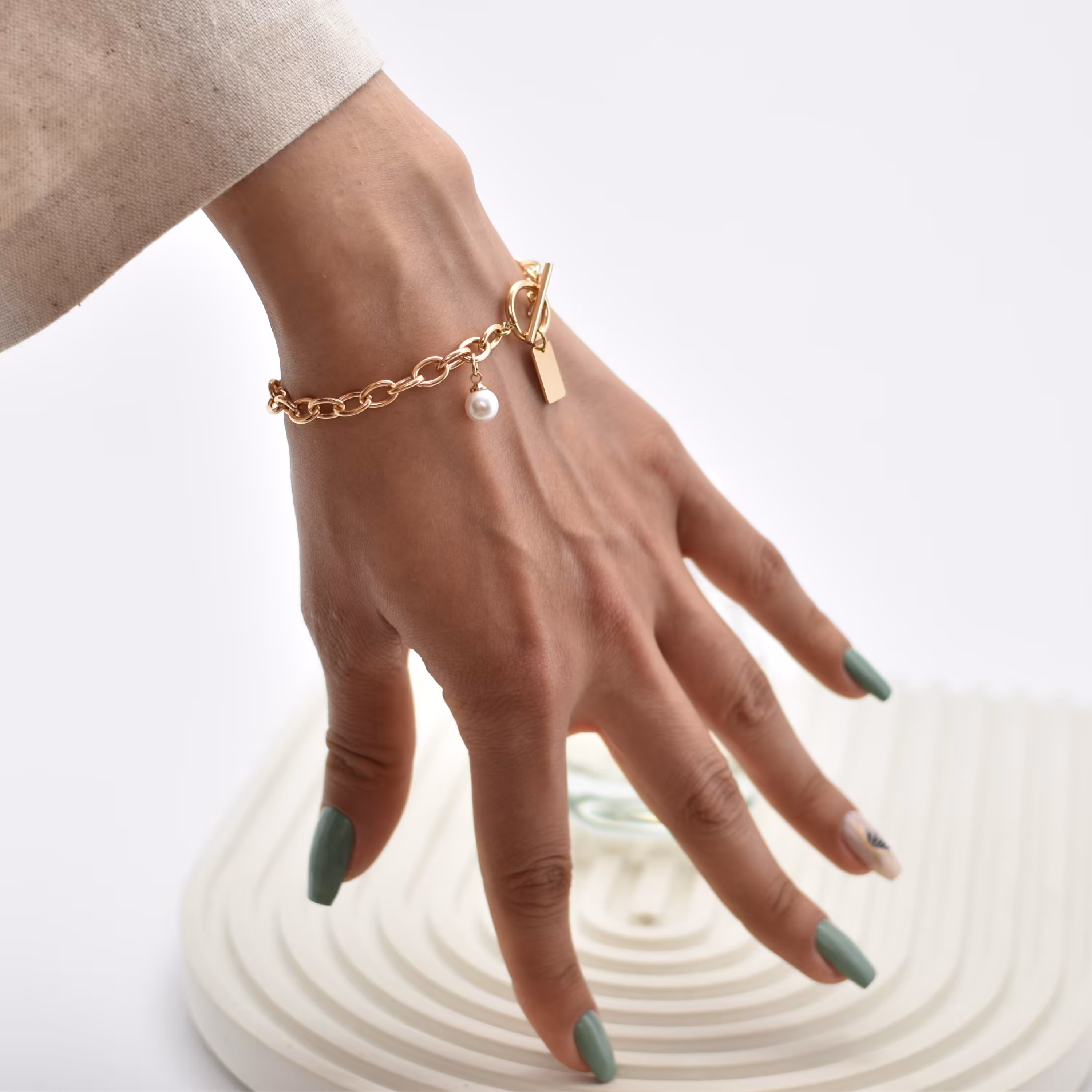 دستبند  ژوپینگ روکش طلا