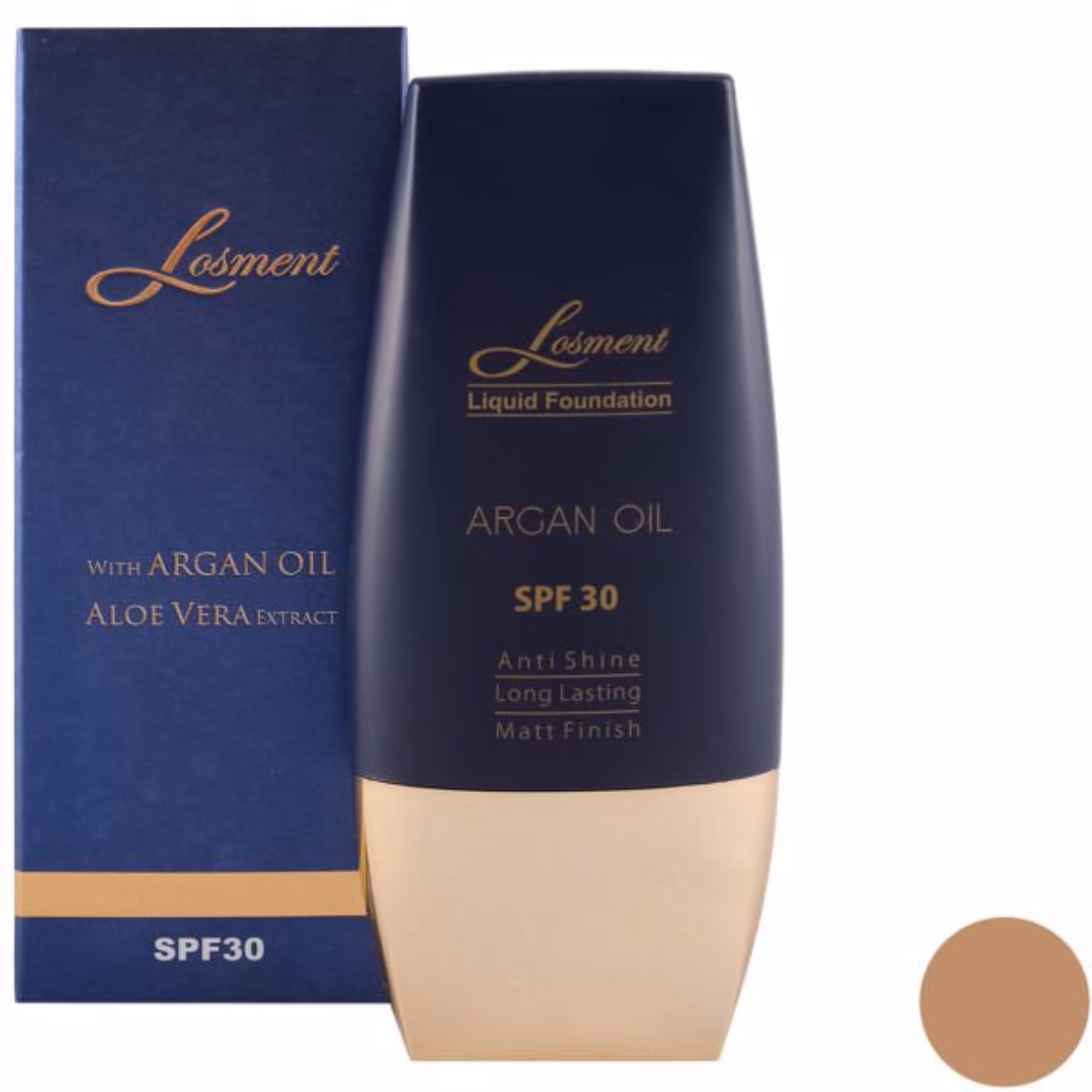 کرم پودر تیوپی حاوی آرگان و آلوئه ورا  لوسمنت SPF30شماره L226