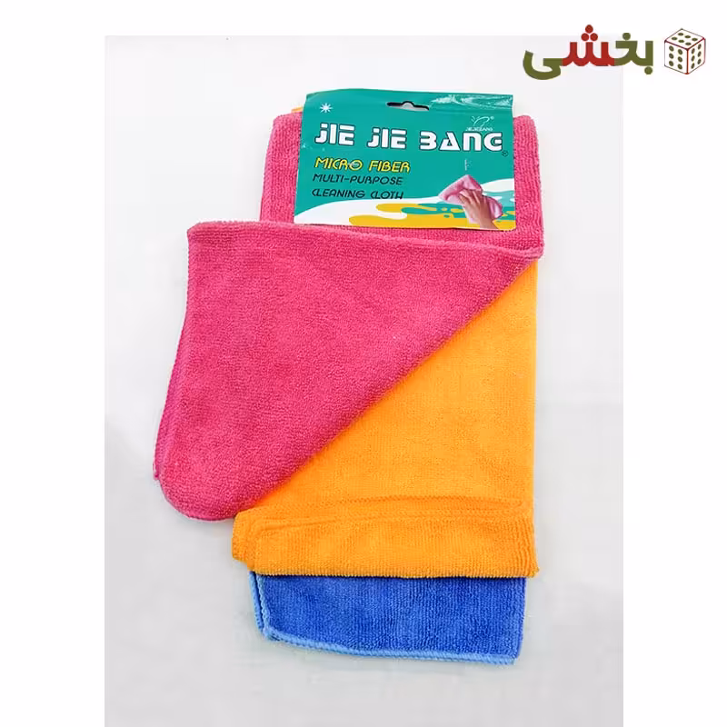 دستمال نظافت حوله میکروفایبر 3 عددی