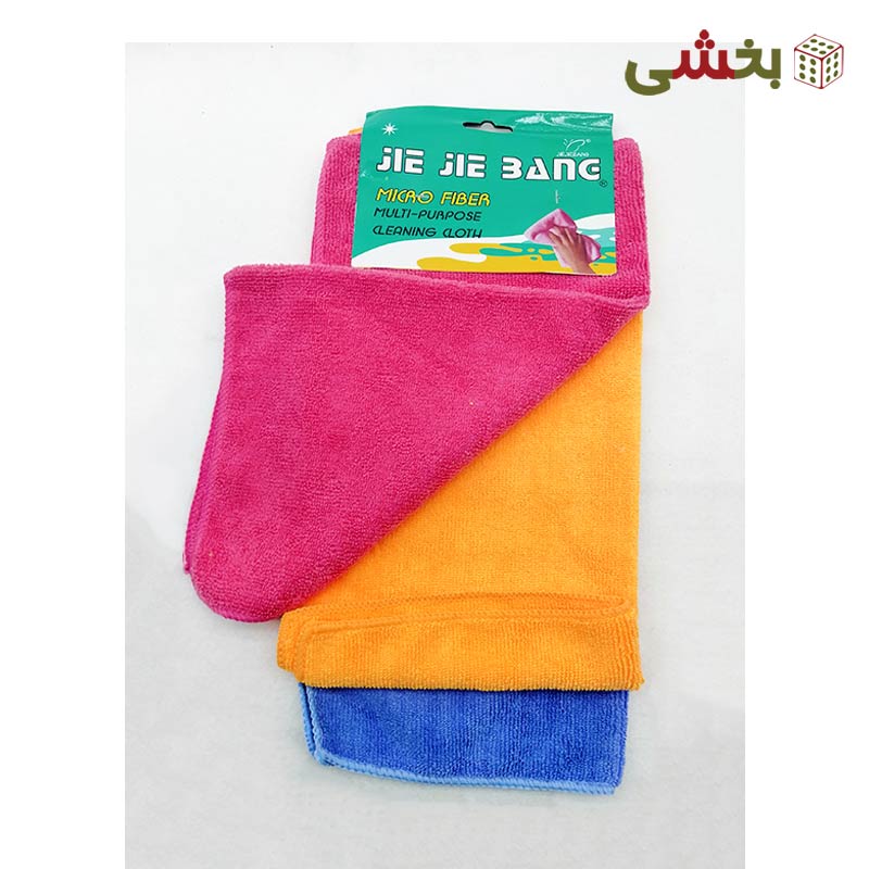 دستمال نظافت حوله میکروفایبر 3 عددی